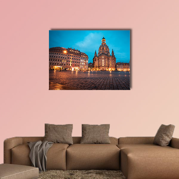 The Neumarkt square and Frauenkirche multi panel canvas wall art
