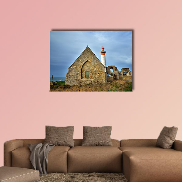 One of the most beautiful and famous lighthouse in Brittany, France, Saint Mathieu
