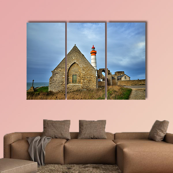 One of the most beautiful and famous lighthouse in Brittany, France, Saint Mathieu