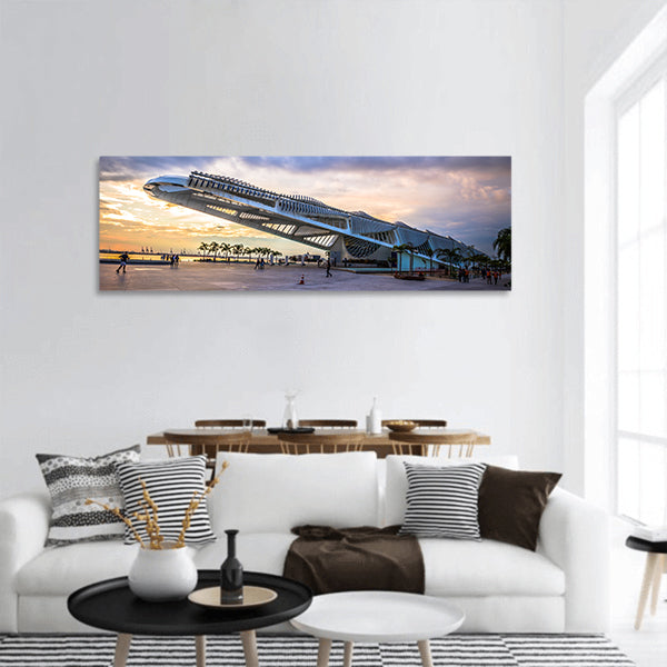 Rio de Janeiro Museum of Tomorrow in Rio de Janeiro, Brazil Panoramic canvas Wall Art