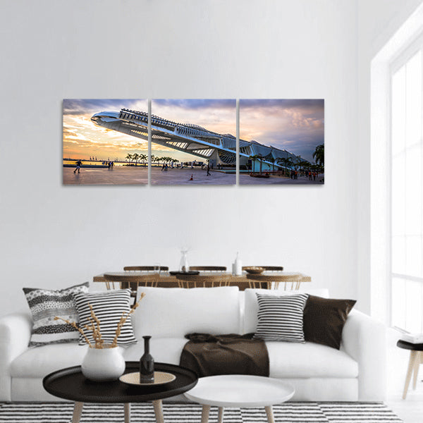 Rio de Janeiro Museum of Tomorrow in Rio de Janeiro, Brazil Panoramic canvas Wall Art