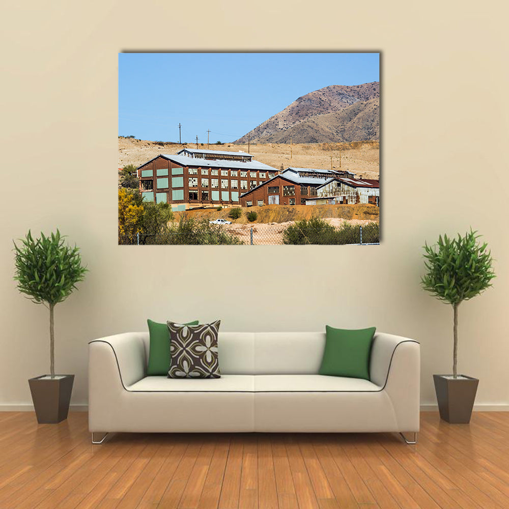 Abandoned Vintage Buildings Once Used in Mining Operations Multi panel canvas wall art