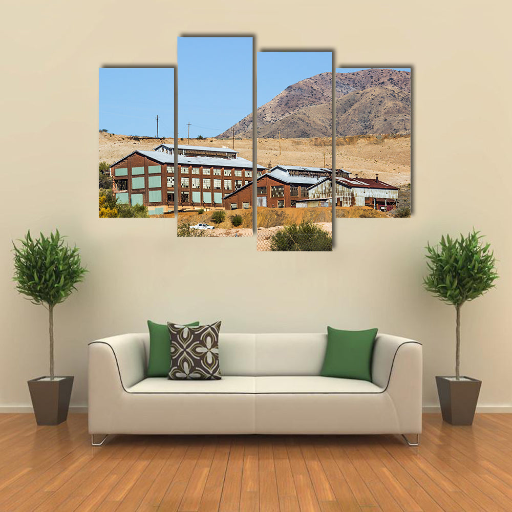 Abandoned Vintage Buildings Once Used in Mining Operations Multi panel canvas wall art
