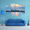 Lake Union and Downtown, Seattle, Washington State, USA multi panel canvas wall art