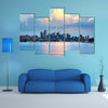 Lake Union and Downtown, Seattle, Washington State, USA multi panel canvas wall art