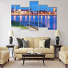 City panorama and quay of Daugava river in Riga Multi panel canvas wall art