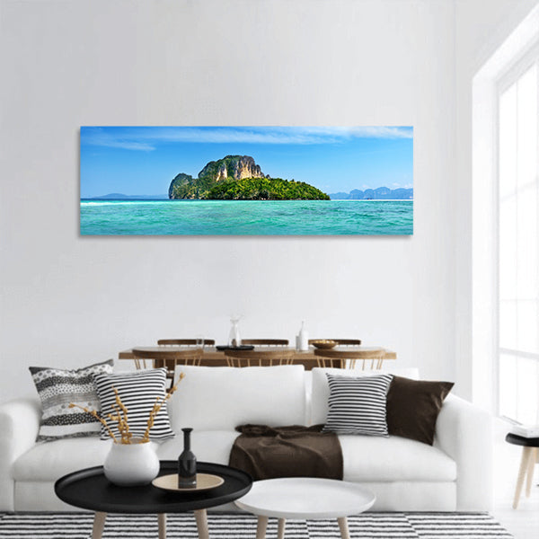 Poda island in Thailand Panoramic Canvas Wall Art