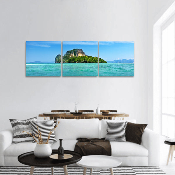 Poda island in Thailand Panoramic Canvas Wall Art