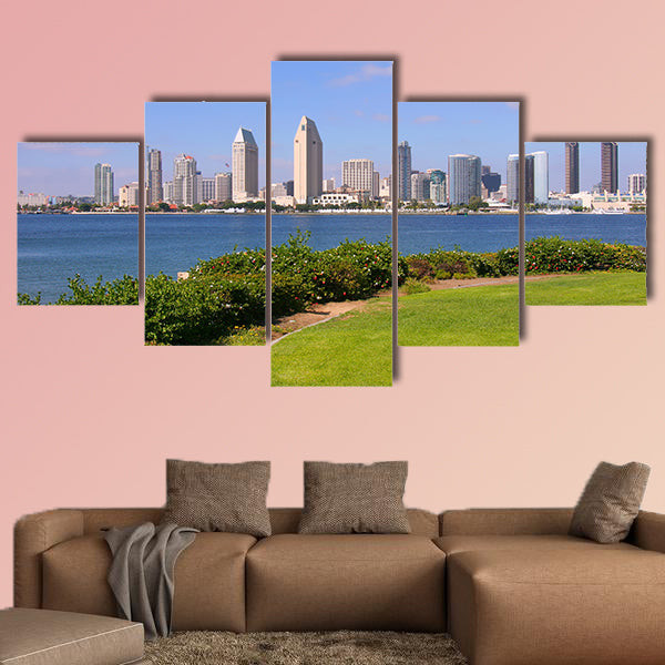San Diego, California Multi panel canvas wall art