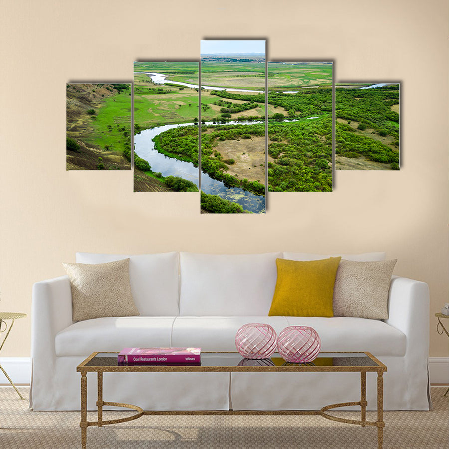 Inner Mongolia Hulunbeier Bayan Huoshu Mongolian tribes wetlands Multi panel canvas wall art