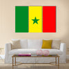 Vector flag of senegal vector illustration Multi panel canvas wall art