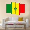 Vector flag of senegal vector illustration Multi panel canvas wall art