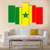 Vector flag of senegal vector illustration Multi panel canvas wall art