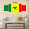 Vector flag of senegal vector illustration Multi panel canvas wall art