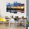 Scene of Sunset And Reflection In Clear Water In Armenia, Multi Panel Canvas Wall Art