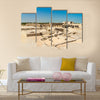 Ancient ruins at Bahrain Fort Multi panel canvas wall art