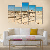 Ancient ruins at Bahrain Fort Multi panel canvas wall art