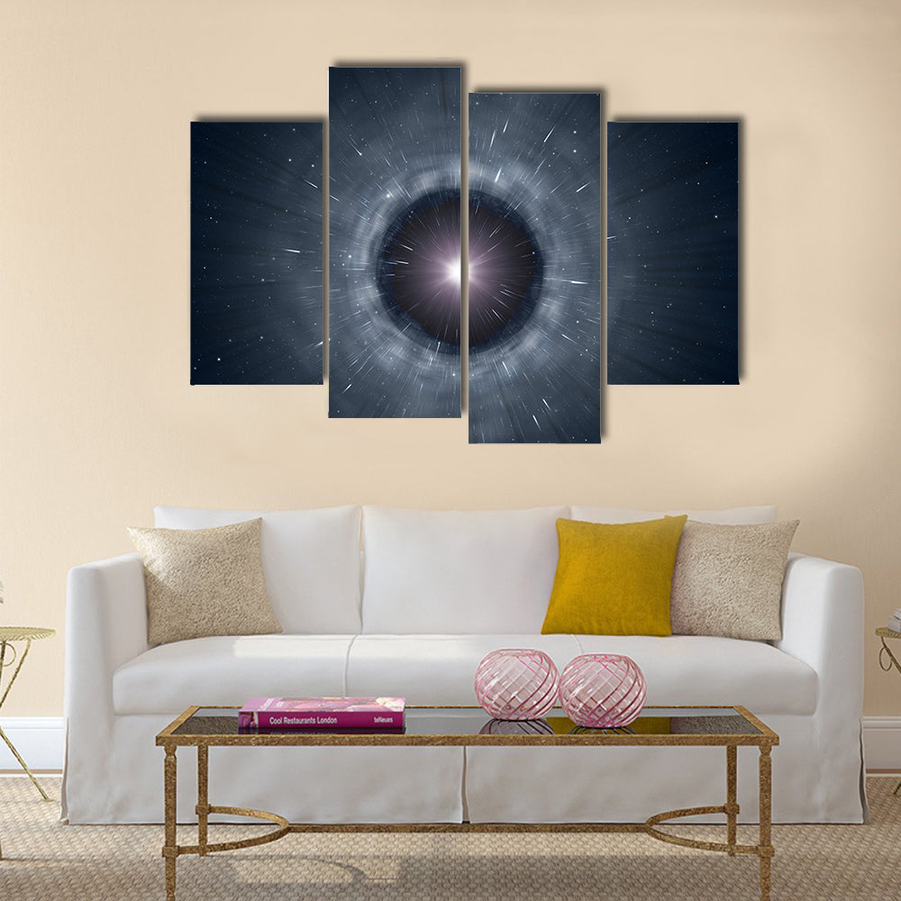 black hole background Multi Panel Canvas Wall Art