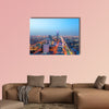 Riyadh skyline at night, Capital of Saudi Arabia multi panel canvas wall art