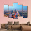 Riyadh skyline at night, Capital of Saudi Arabia multi panel canvas wall art