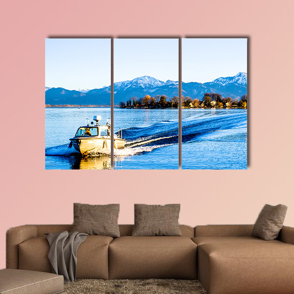 Famous Chiemsee Lake in Bavaria multi panel canvas wall art