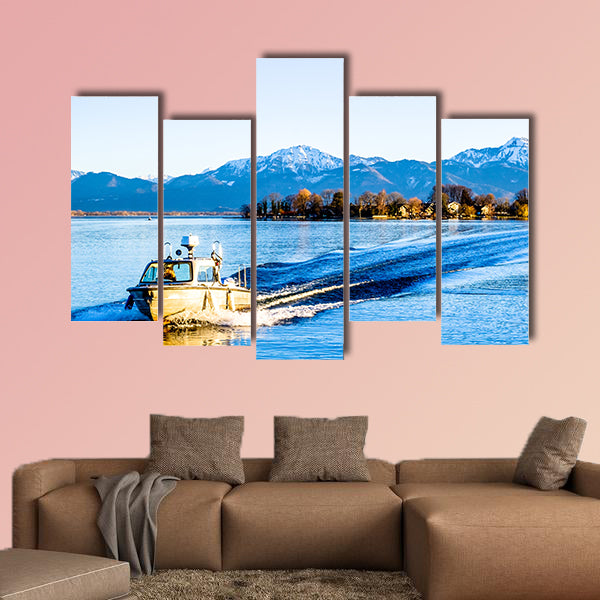 Famous Chiemsee Lake in Bavaria multi panel canvas wall art