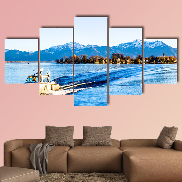 Famous Chiemsee Lake in Bavaria multi panel canvas wall art