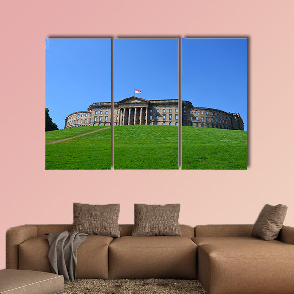 Wilhelmshoehe Castle Park in Kassel multi panel canvas wall art