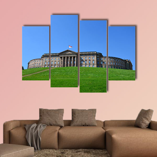 Wilhelmshoehe Castle Park in Kassel multi panel canvas wall art