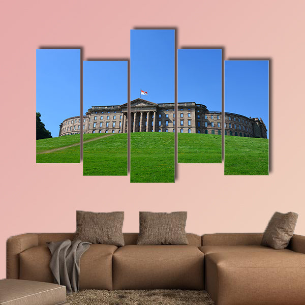 Wilhelmshoehe Castle Park in Kassel multi panel canvas wall art