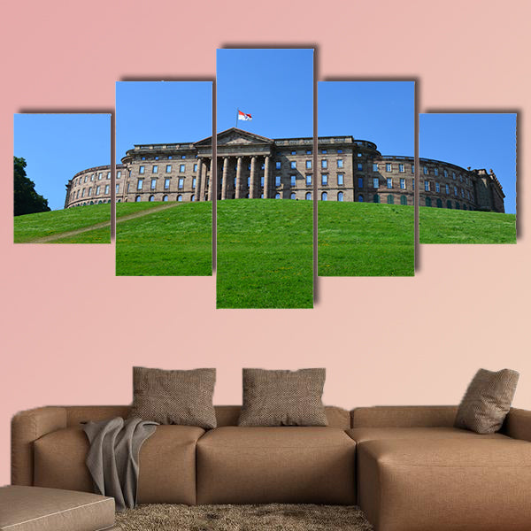 Wilhelmshoehe Castle Park in Kassel multi panel canvas wall art