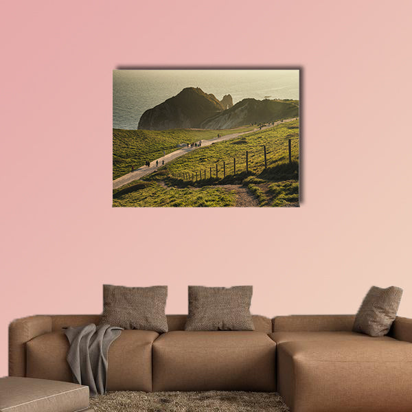 Landscape sunset image of Durdle Door on Jurassic Coast wall art