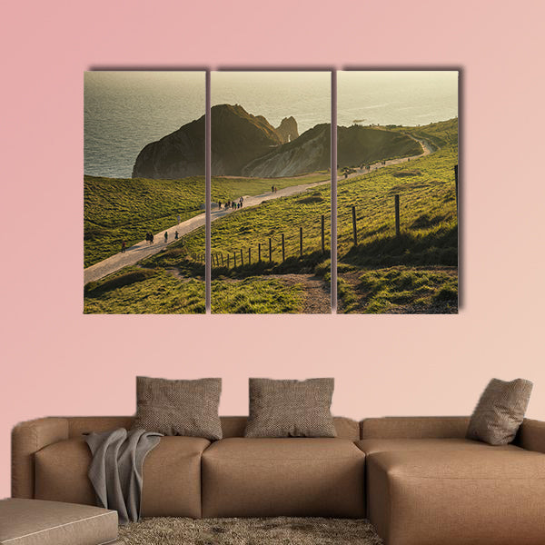 Landscape sunset image of Durdle Door on Jurassic Coast wall art