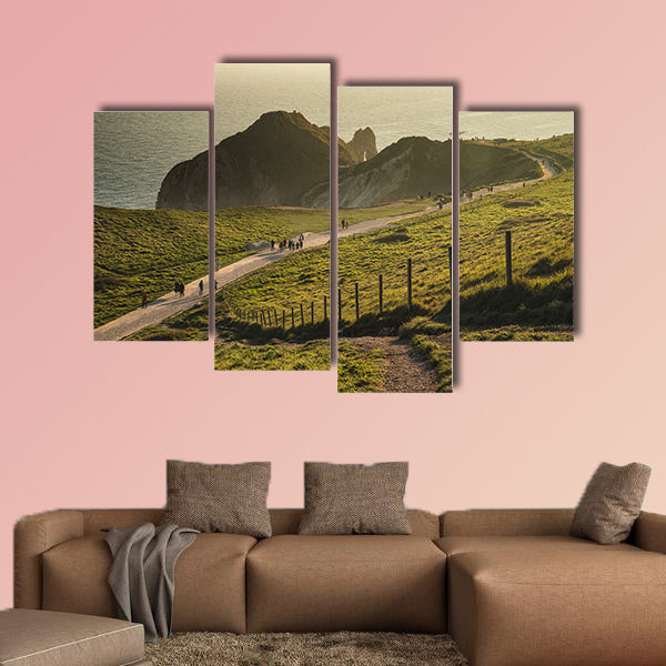 Landscape sunset image of Durdle Door on Jurassic Coast wall art