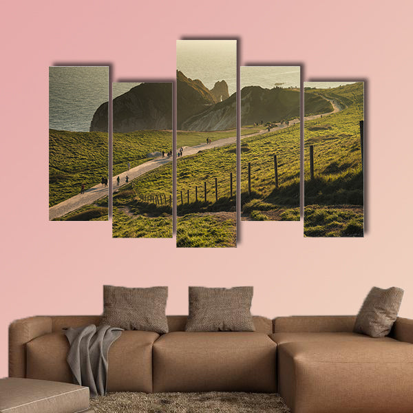 Landscape sunset image of Durdle Door on Jurassic Coast wall art