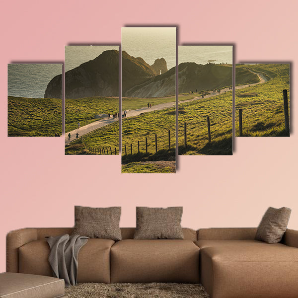 Landscape sunset image of Durdle Door on Jurassic Coast wall art