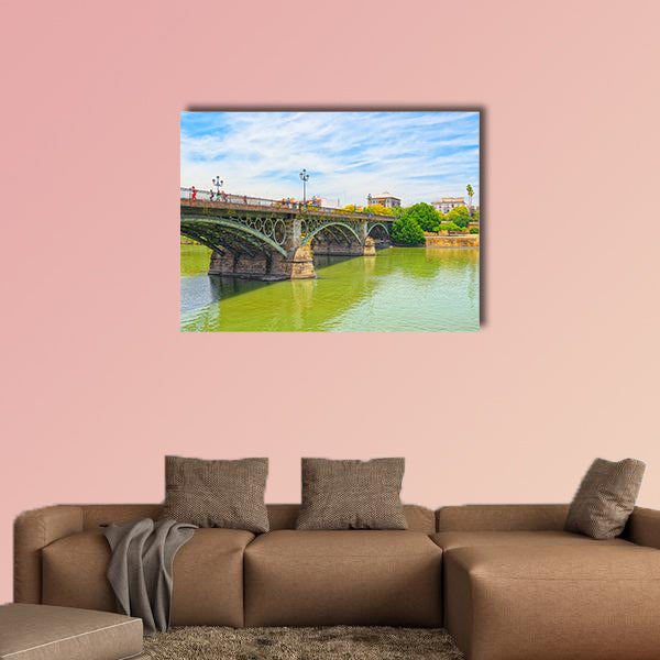 Bridge of Isabel II, Bridge of Trianain Spain multi panel canvas wall art