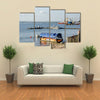 private ships and boats at harbor of Pointe-Noire Multi panel canvas wall art