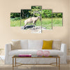 The nubian ibex is a specie of goat Multi Panel Canvas Wall art