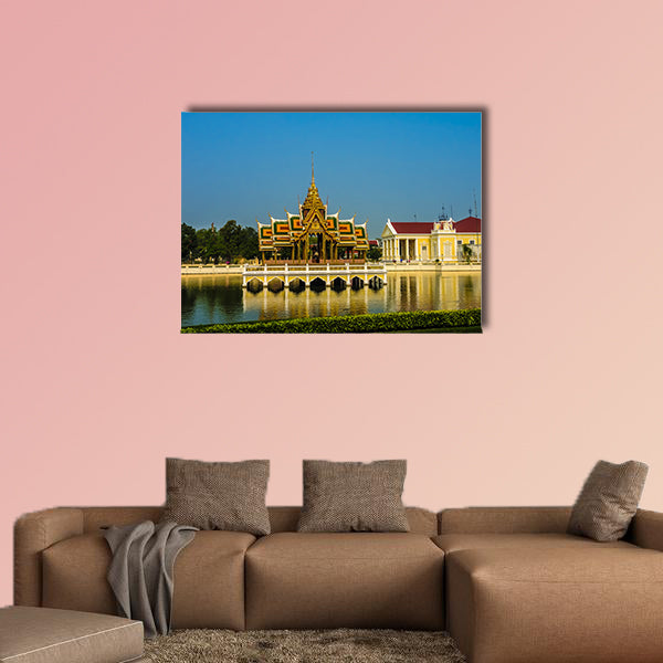 Royal Summer Palace Bang Pa In this multi panel canvas wall art