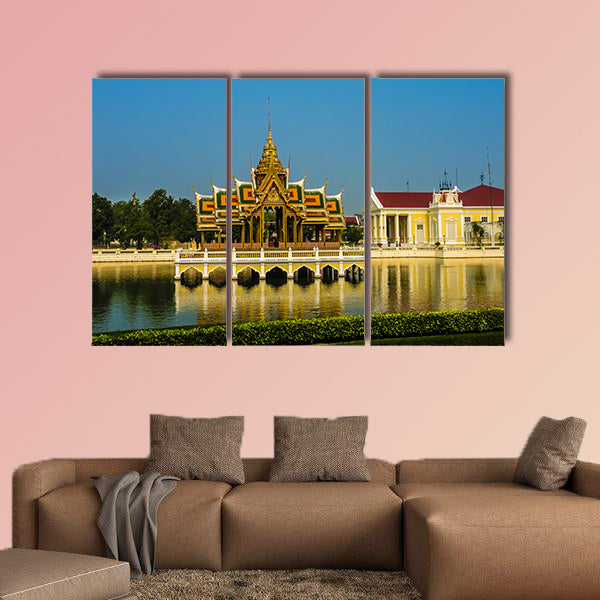 Royal Summer Palace Bang Pa In this multi panel canvas wall art