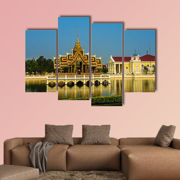 Royal Summer Palace Bang Pa In this multi panel canvas wall art