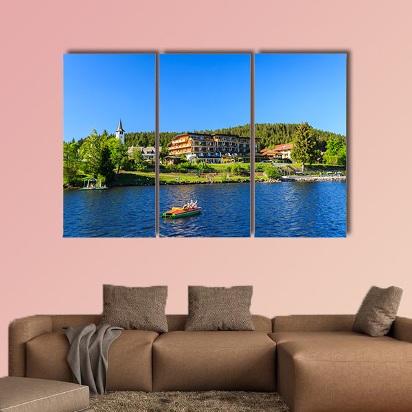Lake Titisee Neustadt in the Black Forest multi panel canvas wall art