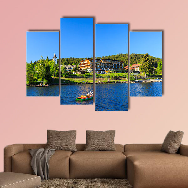 Lake Titisee Neustadt in the Black Forest multi panel canvas wall art
