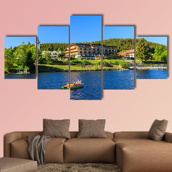 Lake Titisee Neustadt in the Black Forest multi panel canvas wall art