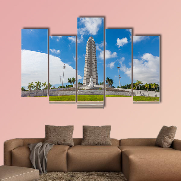 The Jose Marti memorial monument in Havana multi panel canvas wall art