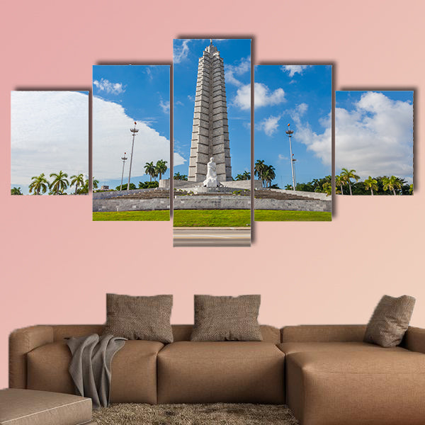 The Jose Marti memorial monument in Havana multi panel canvas wall art