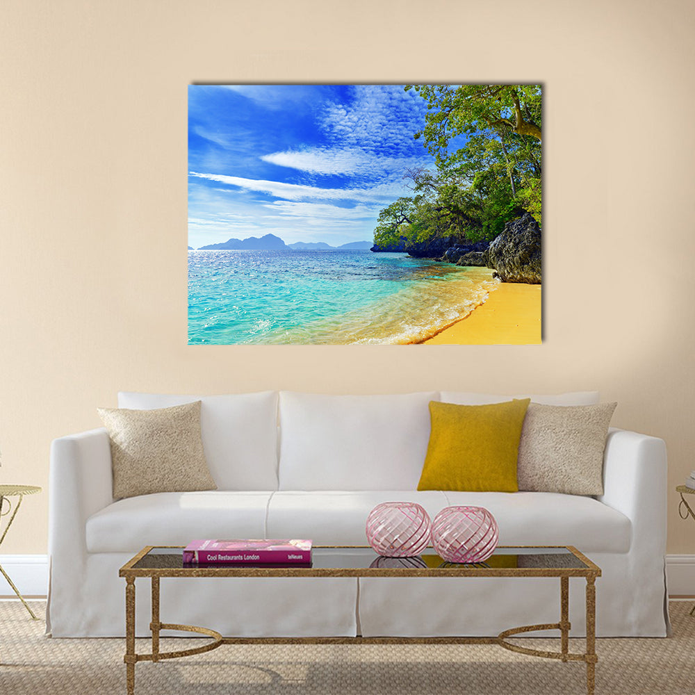 Paradise beach, Sea and sky multi panel canvas wall art