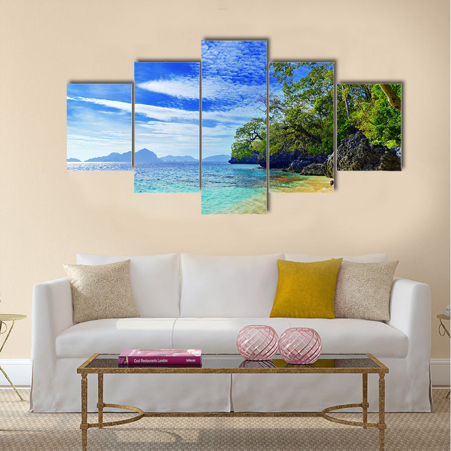 Paradise beach, Sea and sky multi panel canvas wall art