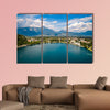 Slovenia - Aerial view resort Lake Bled Multi panel canvas wall art